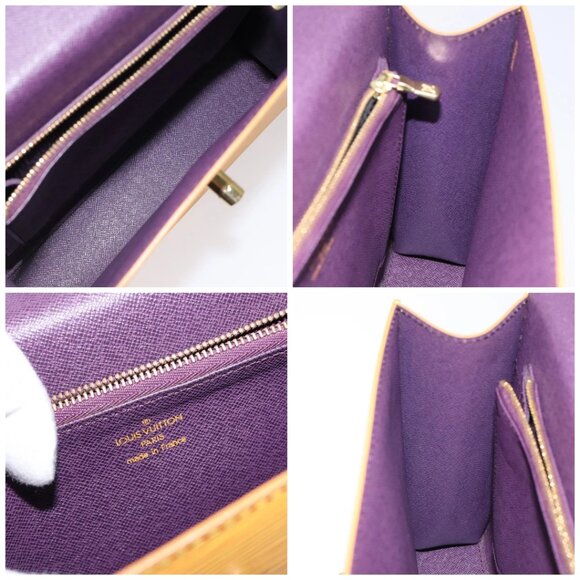 LOUIS VUITTON Epi Malesherbes Hand Bag Tassili Yellow Jonne M52379 Auth 124742 - Picture 15 of 16